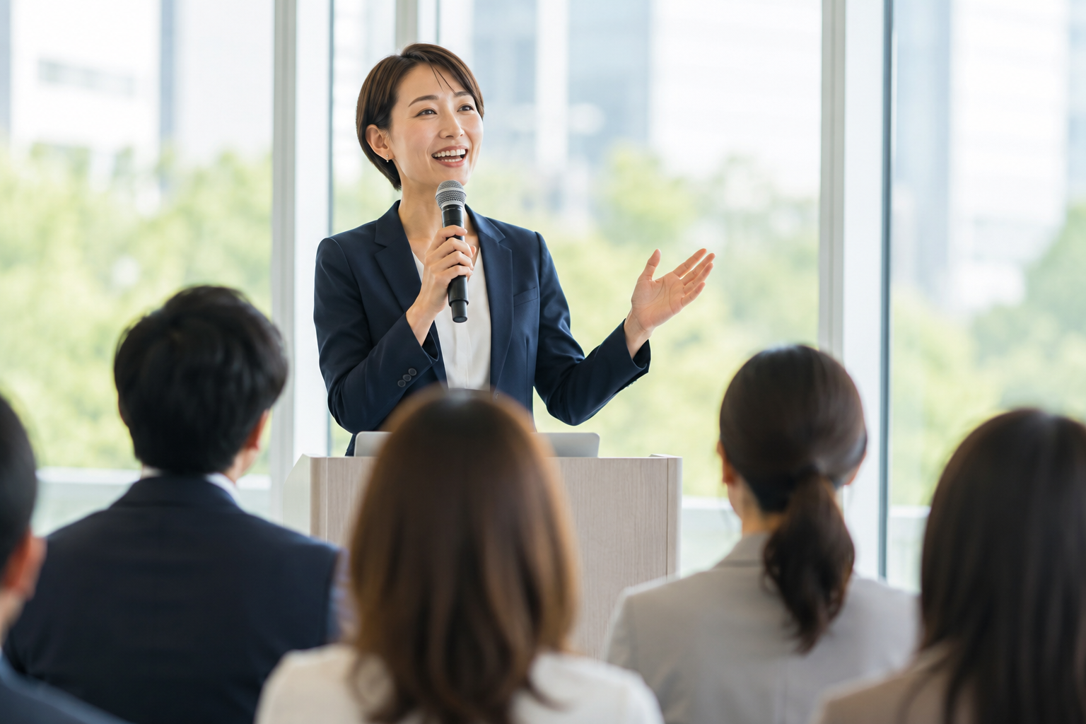大きな声を出してみる|自信 臨場感 コーチング